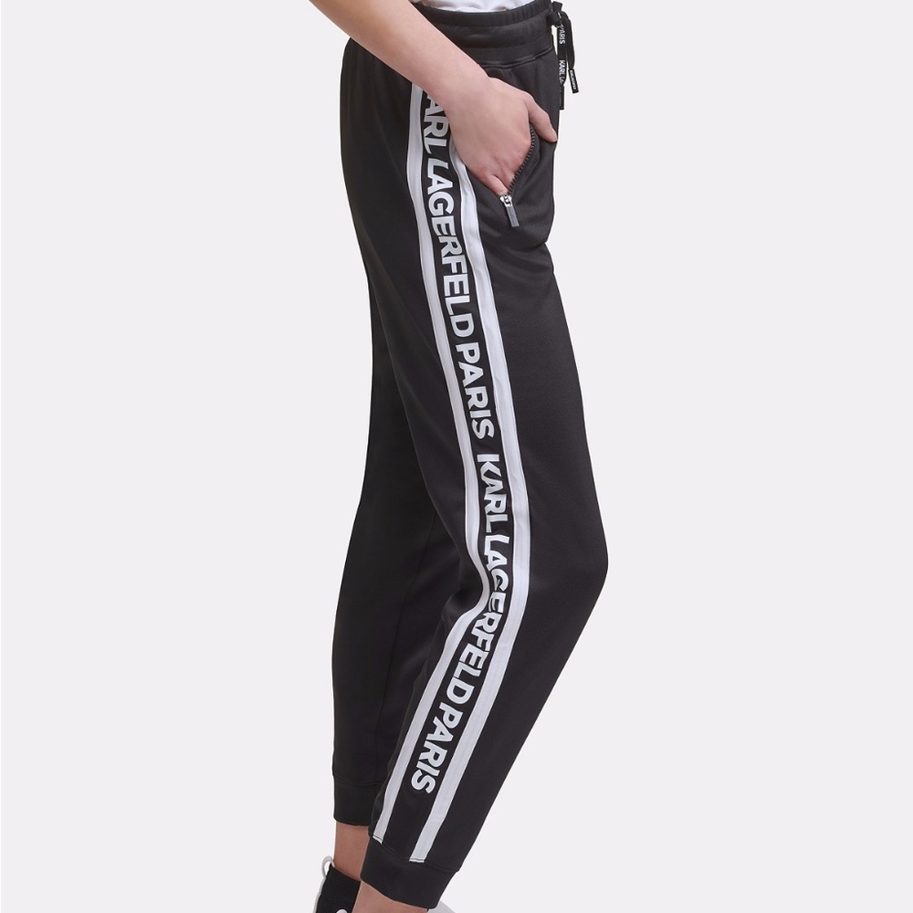 Karl Lagerfeld Paris Logo Side Track Pant